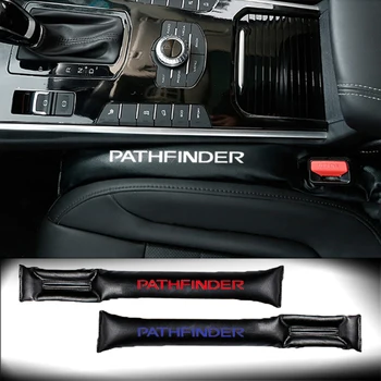 

2pcs PU Leather Fillers Spacer Filler Slot Plug Car Seat Gap Pad for Nissan Pathfinder Car Accessories