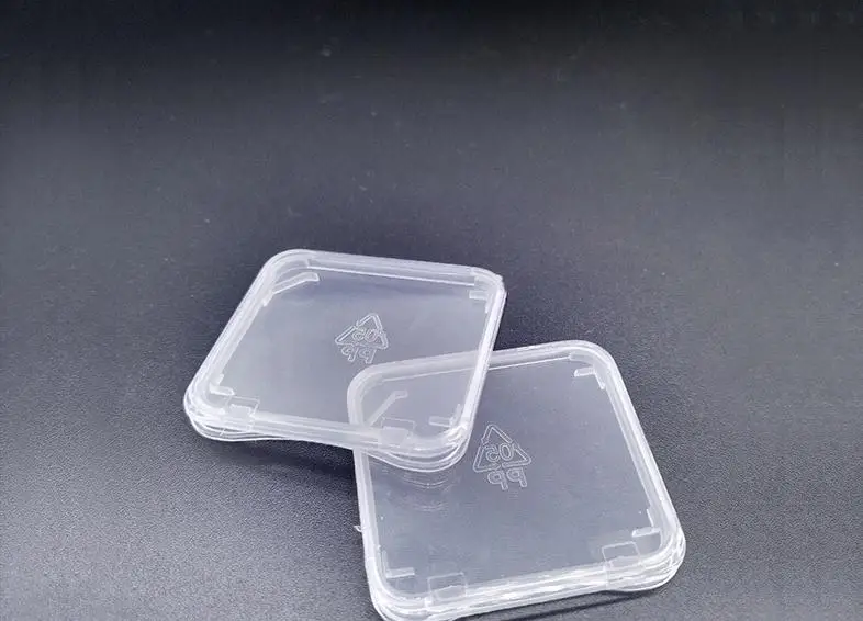 

2000pcs/lot Transparent Clear Standard SD SDHC Memory Card Case Holder Box Storage Carry Storage Box for SD Card