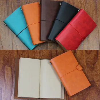 

Portable Classic Kraft Paper Strap Notebook Notebook Planner Record Life Journal Portable Creative Handmade Diary Book Gift
