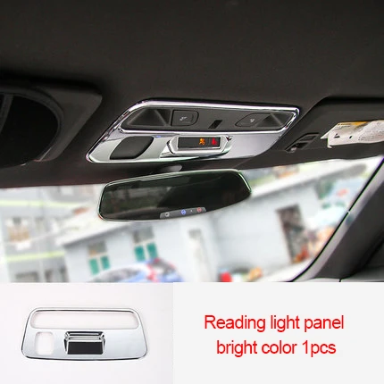 Для Chevrolet Camaro Bumblebee- хром световая панель для чтения яркий цвет 1 шт - Цвет: Reading light trim