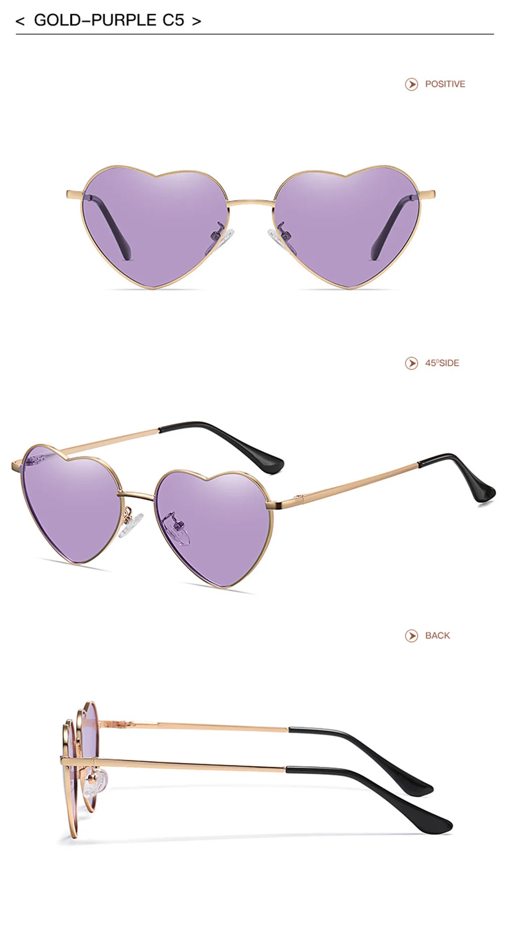 Women's Glasses Zilead Sunglasses Feature Love Polarized Sunglasses Multicolor Metal Frame Eye Glasses Classic Fashion Lady Shades UV400 Eyewear ray ban sunglasses women