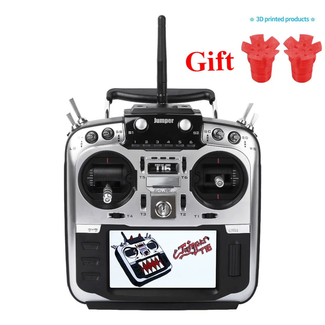 Jumper T16 Pro Hall Gimbal Open Source Multi-protocol Radio Transmitter JP4-in-1 RF Module 2.4G 16CH 4.3" LCD