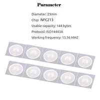 100pcs/lot NFC Tag NFC213 Label 213 Stickers Tags Badges Lable Sticker 13.56mHz huawei share ios13 personal automation shortcuts 2