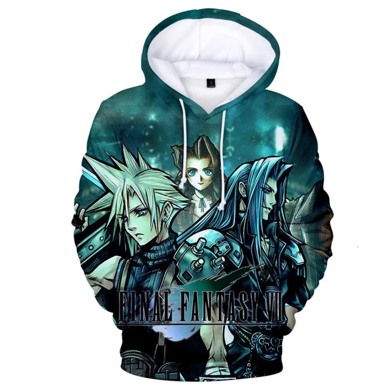 

FINAL FANTASY VII 3D Printed Hoodies Spring Fashion Men/Women Hooded Sweatshirt Pullover Sport Casual Hip Hop Hoodie Unisex Tops