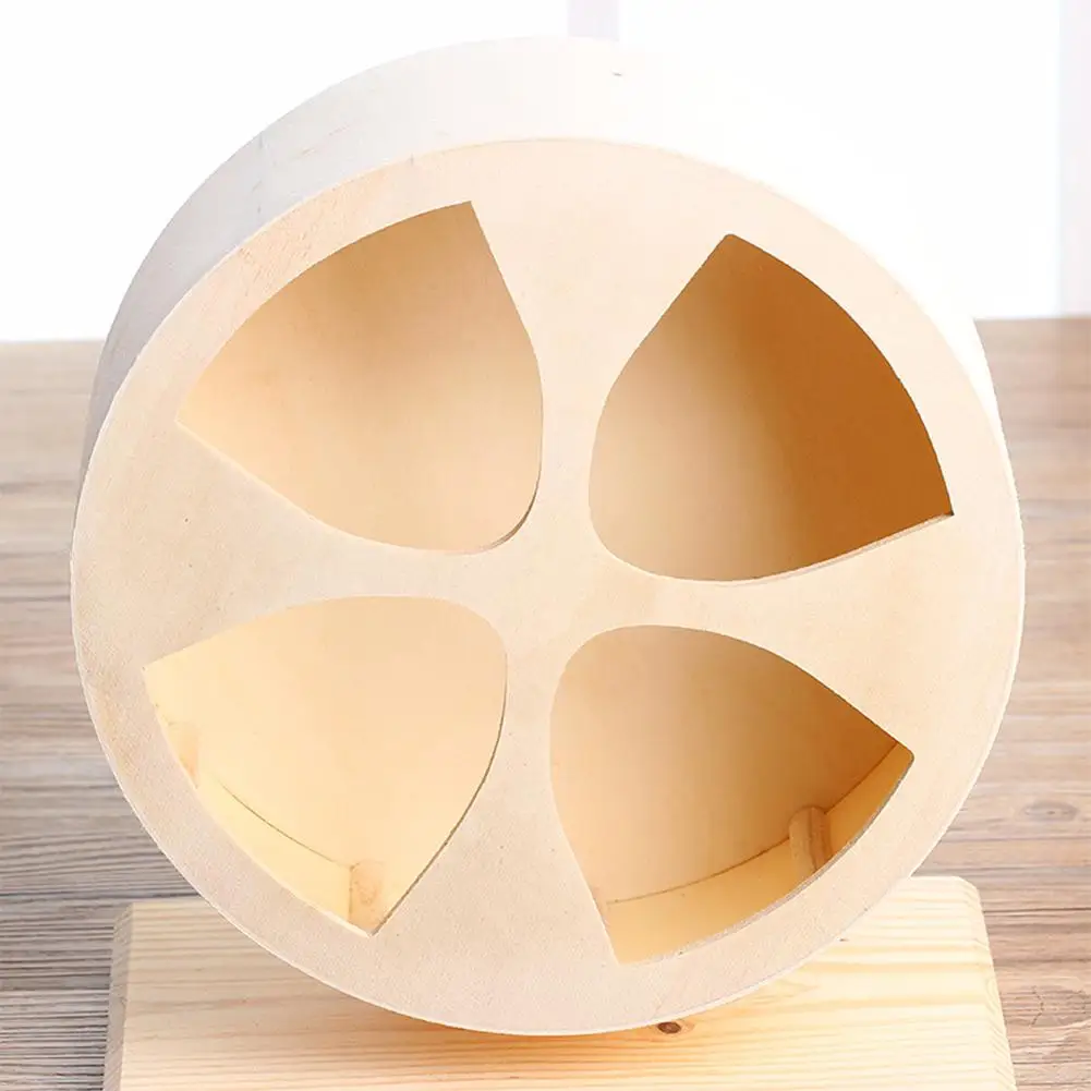 HobbyLane деревянный бесшумный питомец Упражнение бегущее колесо игрушка для Золотого хомяка для ежика, шиншиллы