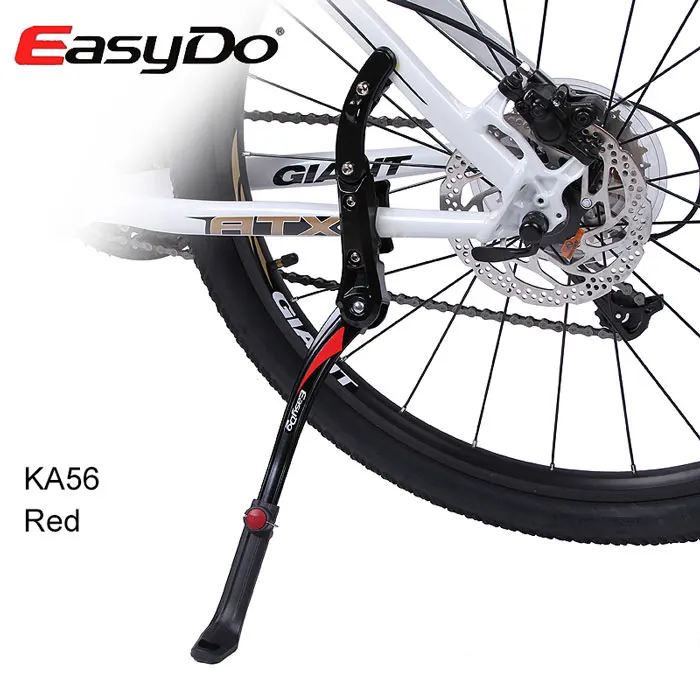KA56 Red EasyDo алюминиевая Регулировка MTB велосипедная стойка велосипедный держатель стояночный столик боковая задняя подставка для горного велосипеда 2"-29" - Цвет: KA56 Red
