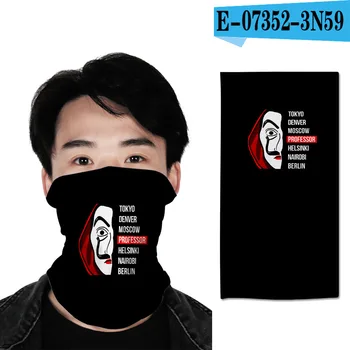 

La Casa De Papel Money Heist Magic Scarf Fashion Wild Striped Outdoor Sports Stylish Cycling Wristband COOL Harajuku 2020 New 3D
