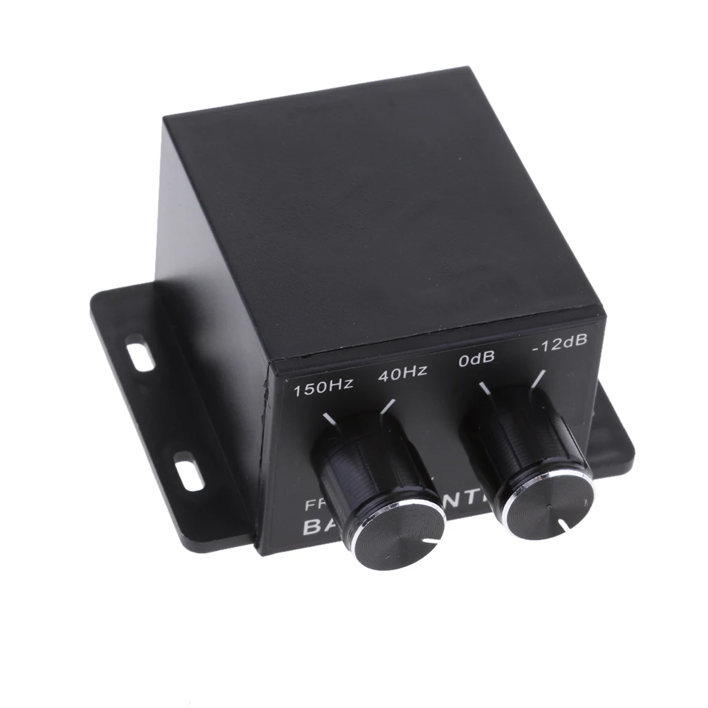 Car Home Audio Amplifier Subwoofer Bass RCA Level Remote Volume Control