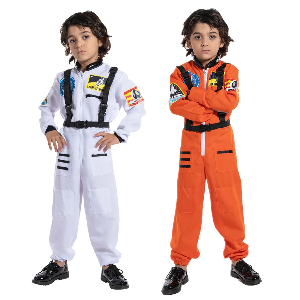 

Kid’s Astronaut Cosplay Costume Children Spaceman Boys Girls Halloween Party Jumpsuits Carnival Easter Purim Fancy Dress