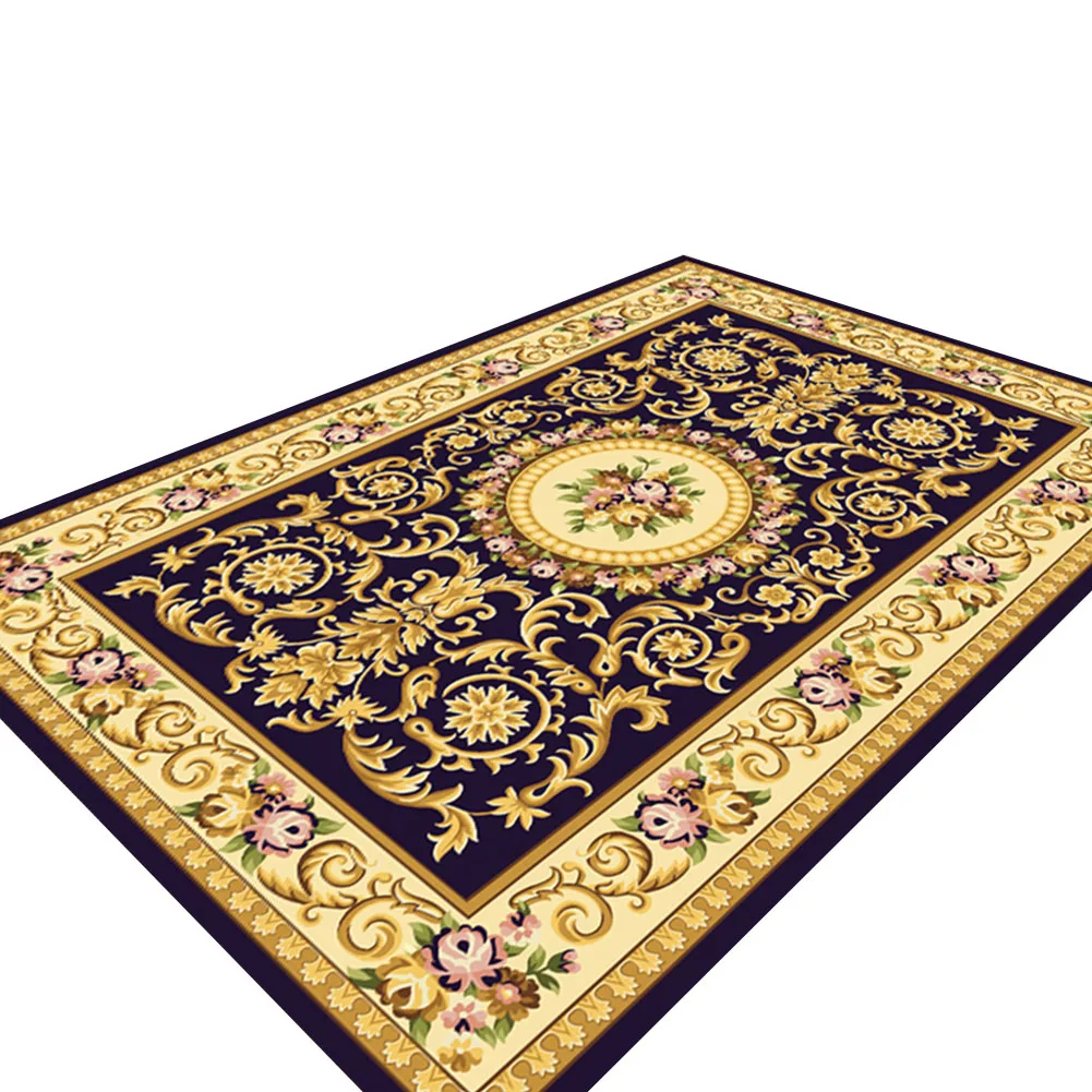 Ретро персидский цветочный коврик нескользящий моющийся ковер для спальни гостиной кухни SLC88 - Цвет: ZOS 21