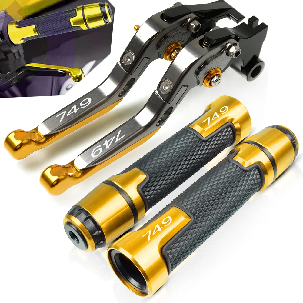 

Motorcycle brake Handle CNC Adjustable Brake Clutch Levers Handlebar For Ducati 749 S R 2003 2004 2005 2006 2003-2006 749