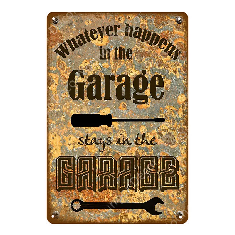 Dad's Garage Pin Up Girl Route 66 жестяная вывеска металлический плакат художественное украшение стены Паб Бар Кафе домашний декор винтажное железное ремесло YI-085 - Цвет: YD2785EI