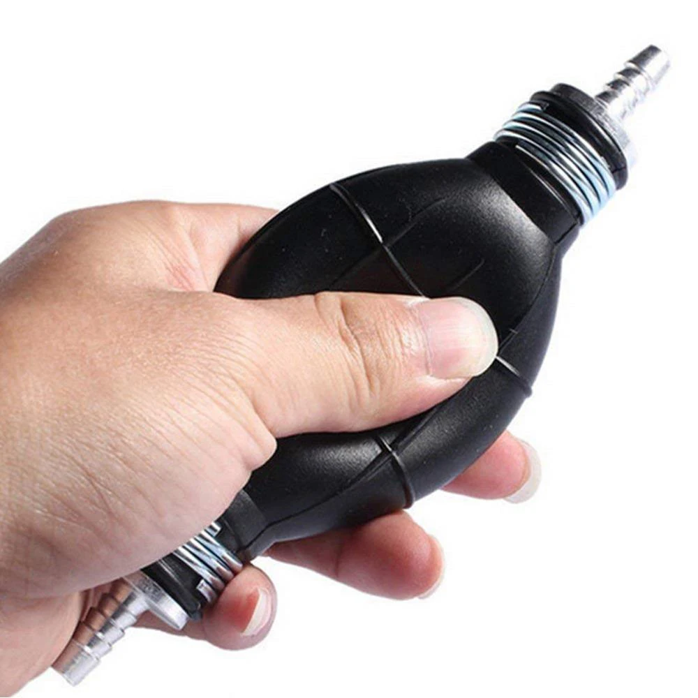 1pc 6/8/10/12mm Hand Fuel Pump Rubber Manual Liquid Oil Transfer Pump Fuel Gas Petrol Transfer Tool For Car Moto Boat