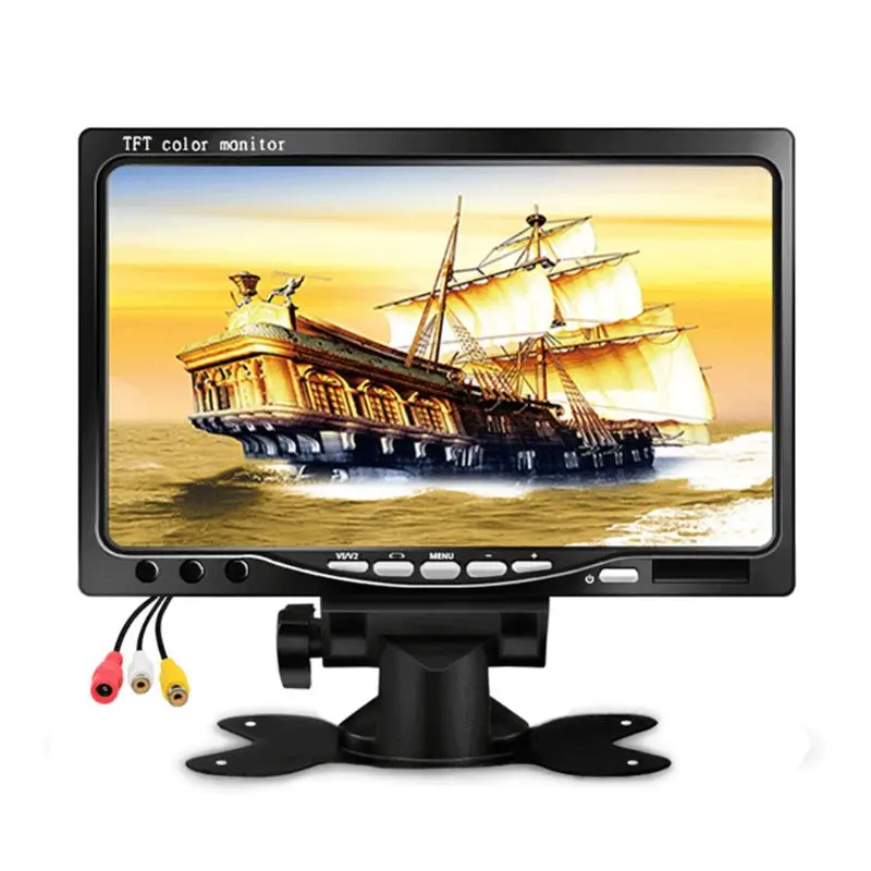 Горячая " TFT lcd цветной HD зеркальный монитор для автомобиля заднего вида резервная камера DVD общий Грузовик Автобус Реверсивный дисплей YHQ