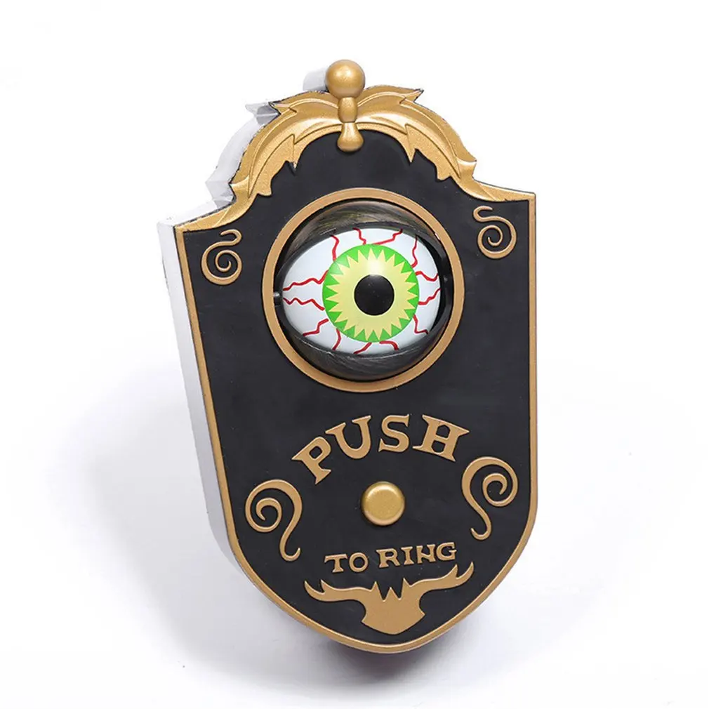 

Door Bell Doorbell Eye Light Halloween Prop Scary Spooky Halloween Decoration Bell