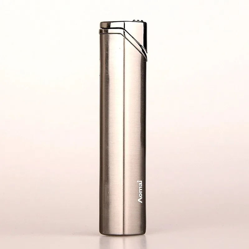 

Electroplat Metal Windproof Mirror Inflatable Lighter Portable Simplicity Fashion Style Butane Gas Encendedor Gadgets for Men