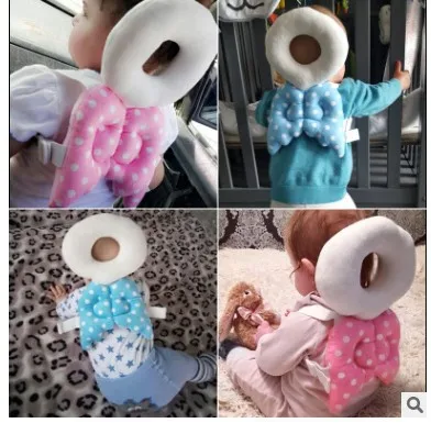 

New Style Infant Toddler hu tou zhen Children Protection Baby Head Protection Pad Cute Angel Wings Shatter-resistant