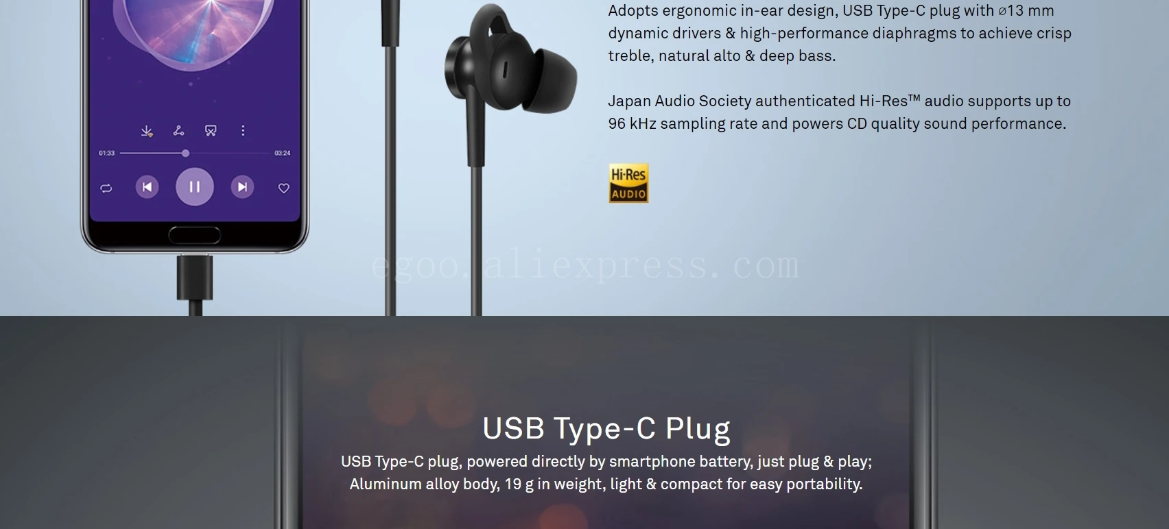 HUAWEI Active Noise Canceling Earphones 3 description image 7