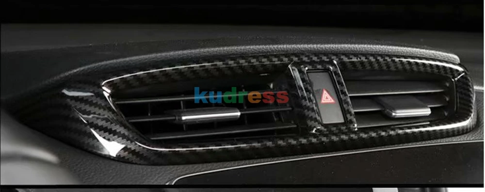 Для Honda CRV CR-V ABS под дерево автомобиля Средний центр Крышка вентиляционного отверстия кондиционера отделка рамка наклейки аксессуары