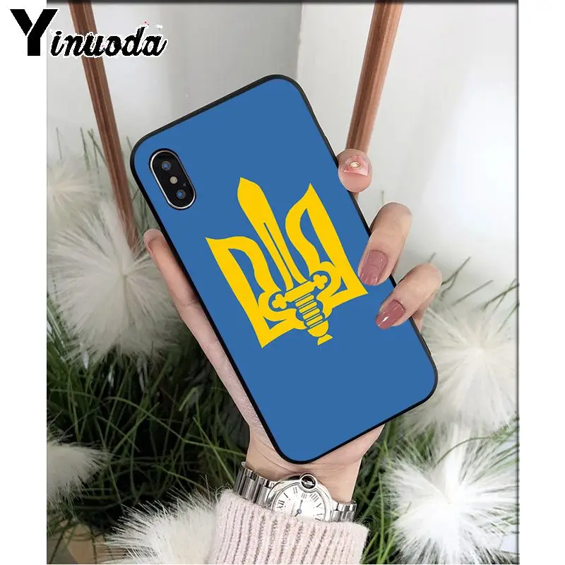 Yinuoda Ukraine Flag TPU Soft High Quality Phone Case for Apple iPhone 8 7 6 6S Plus X XS MAX 5 5S SE XR 11 11pro max Cover - Цвет: A11