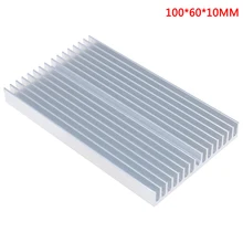 100x60x10mm diy cooler grade de alumínio forma dissipador calor chip para ic led power transistor módulo radiador refrigeração especial