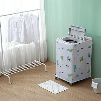 

PEVA Waterproof Washing Machine Zippered Top Dust Cover Protection Elements Hot