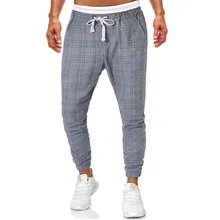 KLV мужские брюки осенние модные повседневные однотонные брюки Свободные Лоскутные цветные спортивные брюки для бега