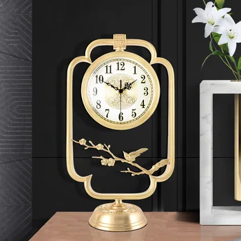 

Luxury Gold Creative Decor Office Desk Clock Digital Silent Living Room Table Clock Modern Design Reloj Escritorio Clocks BW50ZZ