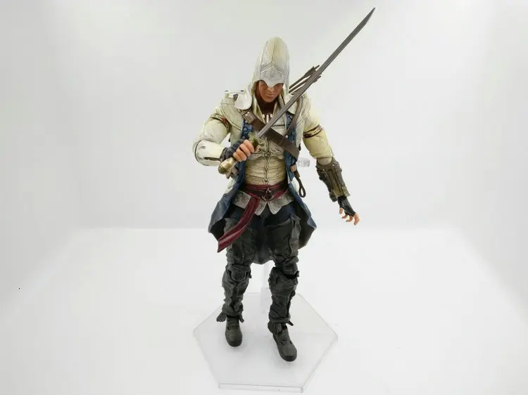 Фигурка Assassin Is Creed, PlayArts, Connor Kenway, подвижные игрушки, ПВХ, 27 см, модель, ПВХ, фильм, подарок, коллекционная кукла, Figma