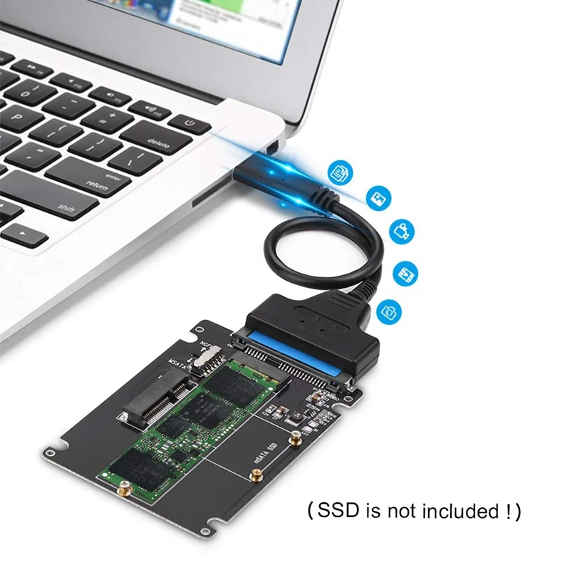 M.2 NGFF или mSATA-SATA 3,0 адаптер USB 3,0 на 2,5 SATA жесткий диск 2 в 1 конвертер ридер карта с кабелем для ПК ноутбука