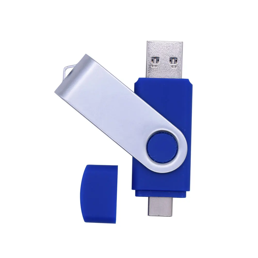 2IN 1 Type-C USB 2.0 Flash Drives Pendrive usb key USB Flash Drive 64GB 32GB 16GB 128GB Pen Driver Cle USB(10pcs free logo) usb for sale USB Flash Drives