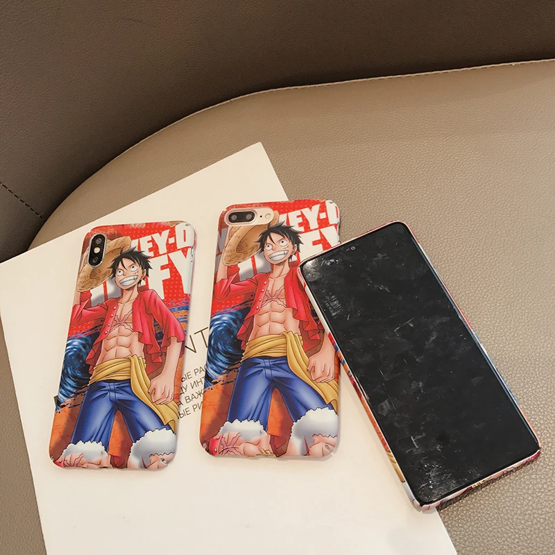 Жесткий ПК чехол для huawei P20 P30Lite Mate30Pro Nova 3 3i 4 5 5i комиксов красный Луффи чехол для Honor 8X 9X 10lite 20 20i V20 Y9
