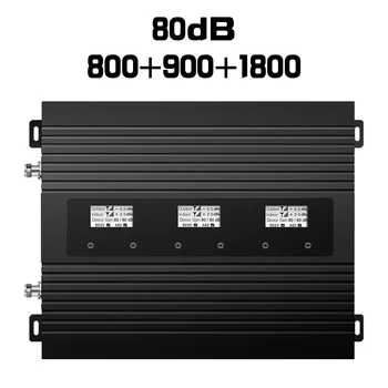 

Europe 80dB Gain Cellular Amplifier 4G LTE 800 B20 LTE 1800 B3 GSM UMTS 900 Mobile Phone Cellular Signal Repeater Signal Booster