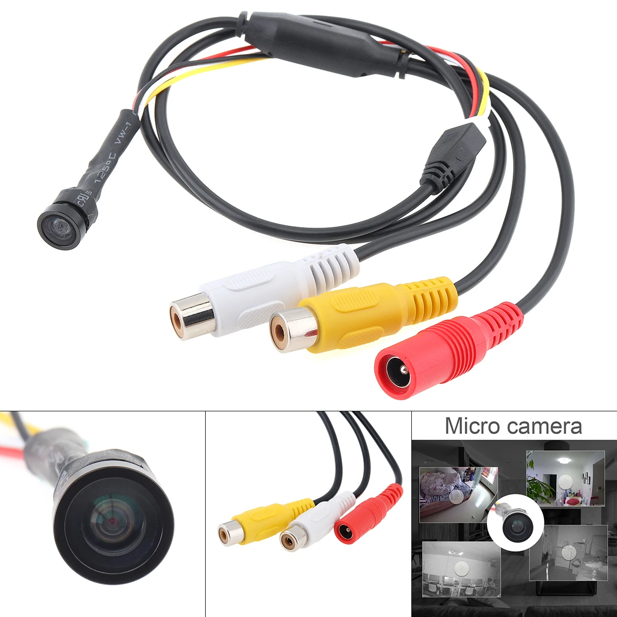 Микро камера HD 1200TVL 170 градусов широкоугольная миниатюрная 1 8 мм объектив цветная