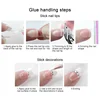 1 Bottle Fast Drying Nail Glue for False Nails 3D Rhinestone Decoration Professional Glue for Extension Manicure Adhesive Tools 6