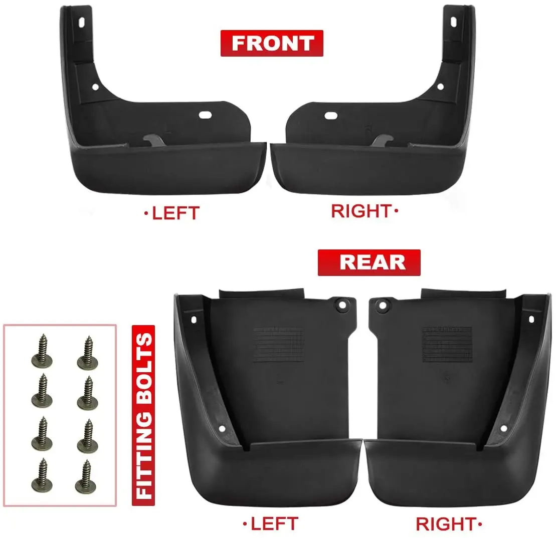 

Mud Flaps Splash Guards Replacement for Honda Accord 2003-2007 Front and Rear 4-PC Set