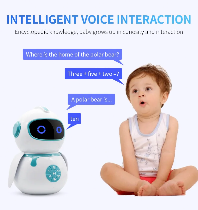 Intelligent children's robot high-tech voice intercom artificial intelligence robot (3)