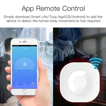 

Smart Home WiFi PIR Motion Sensor Human Body Infrared Security Alarm Detector Work With Alexa Google Home Intrusion detection