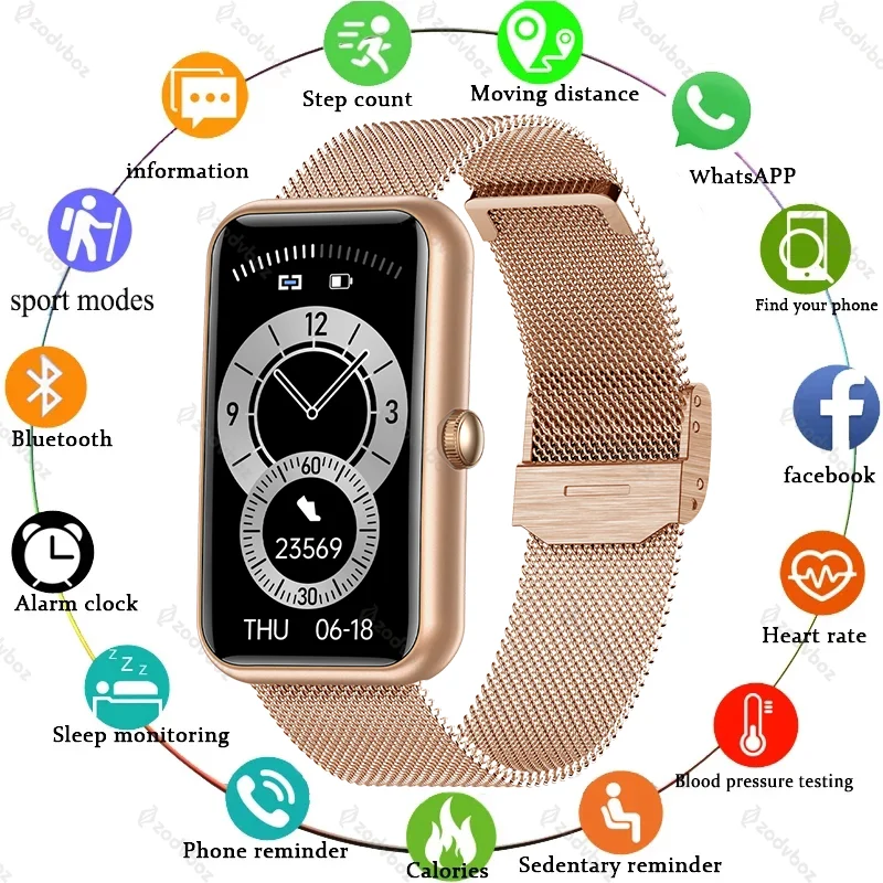 2021 New Smart Band Watch Fitness Tracker Bracelet Waterproof Smartwatch Heart Rate Monitor Blood Oxygen For Huawei Xiaomi