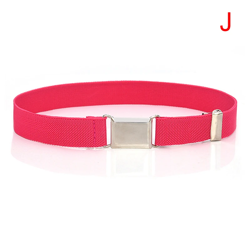 Adjustable Belt Kids Children Stretch Elastic Canvas Waistband Easy Buckles Belt mens fabric belts