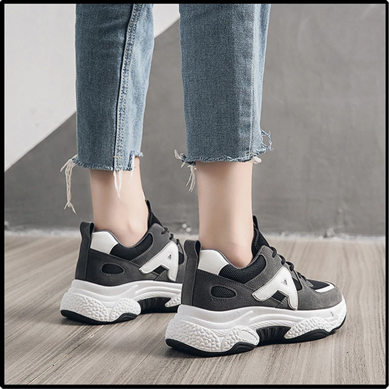 

2019 Autumn Fashion Luxury Women's Shoes Lightweight Breathable Ladies Sports Shoes Casual Running Shoes Platform Sports Shoes