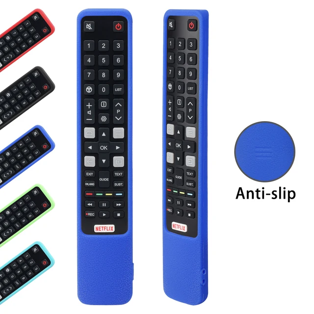 Coque Housse de Silicone pour Télécommande TCL RCA RC802N ARC802N YUI1  Antidérapant Étui de Protection pour Telecommande TCL Thomson 4K UHD Smart  TV (Glow Blue) : : High-Tech