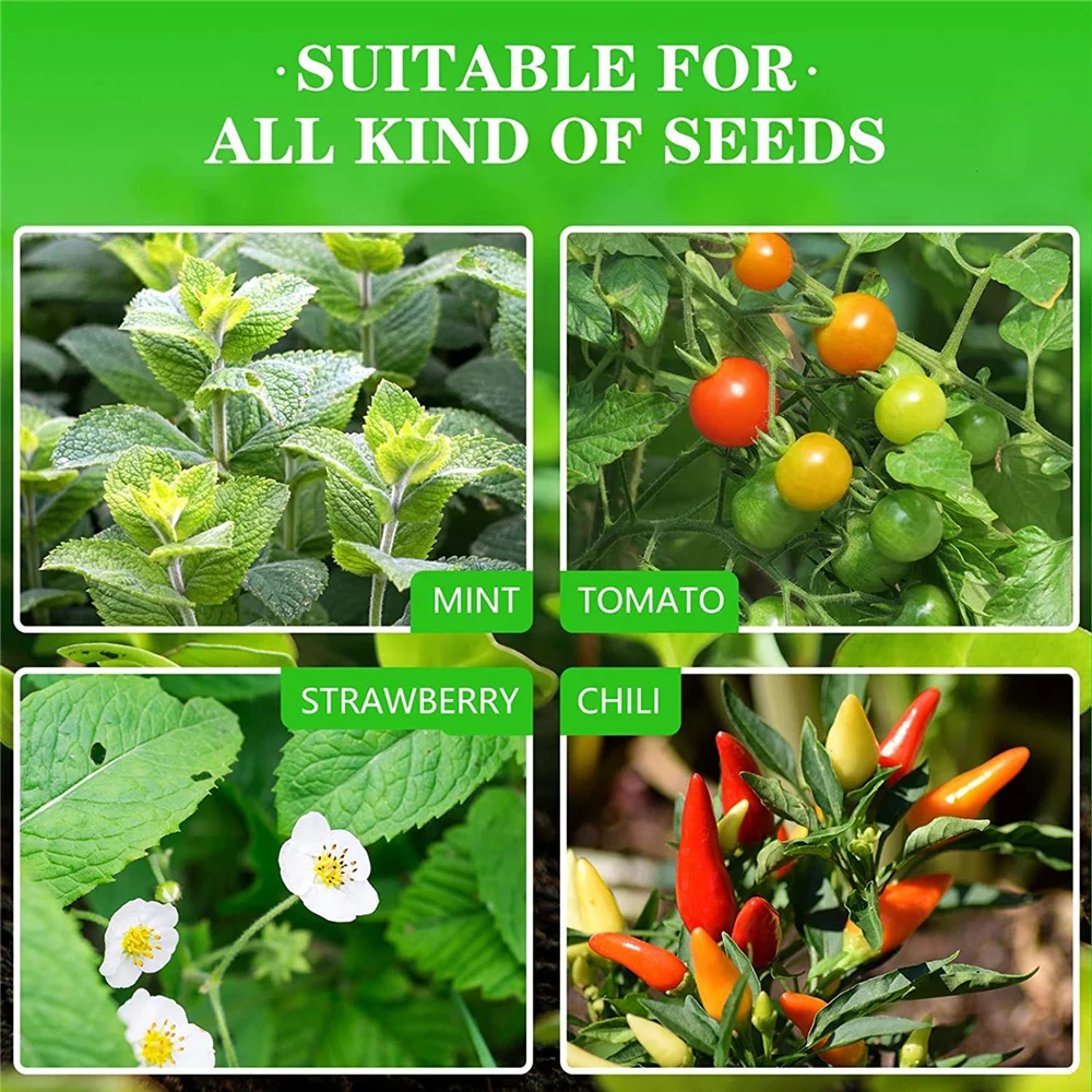 10/20PCS 12 Holes Nursery Pot Garden Reusable Transparent Plastic Seedling Starter Growth Germination Tray For Home Garden Tools