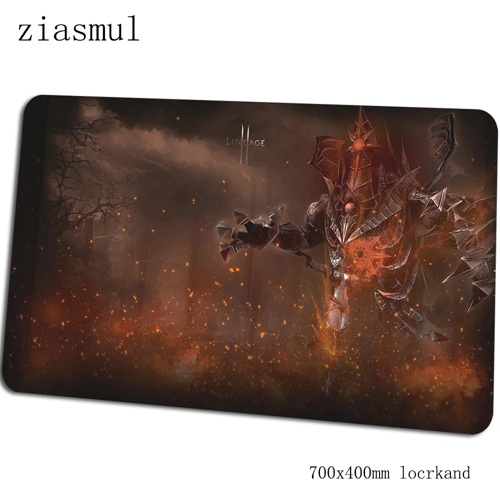 Lineage 2 геймерский коврик для мыши красивые 70x40 см игровой коврик для мыши большой властная ноутбук аксессуары padmouse эргономичный коврик - Цвет: Size 700x400x2mm