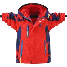 Coat Windbreaker Winter for Teen Boys Hiking Jacket Cyf315 Outerwear Hooded Fleece Autumn