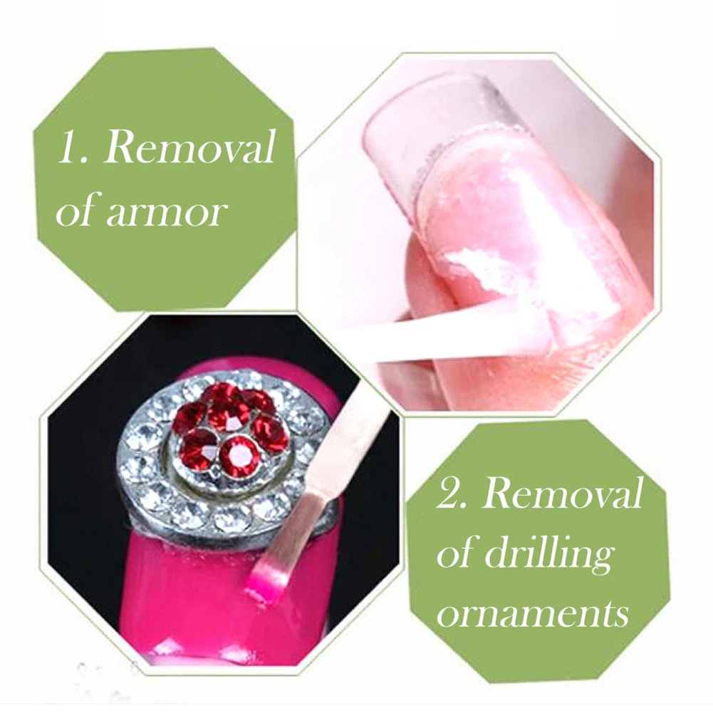 Portable Harmless Fingertips Practical Professional Soak Off Nail Polish Remover Art Sticky Residue Salon Quickly Gel Polish