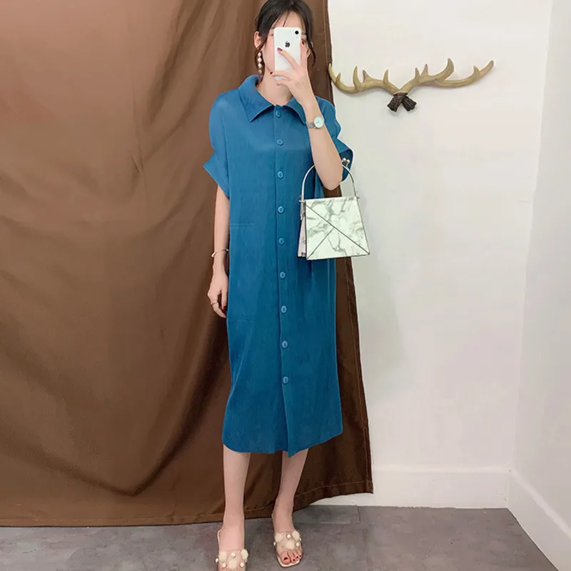 LANMREM 2020 летнее Новое повседневное модное женское свободное однотонное