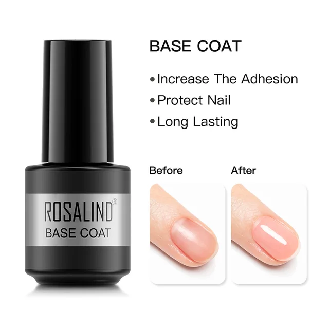 ROSALIND 7ML Nail Gel Polish Hybrid Varnishes All For Manicure Nails Art Base Top Coat UV Lamp Vernis Semi Permanent Varnishes RARBASE