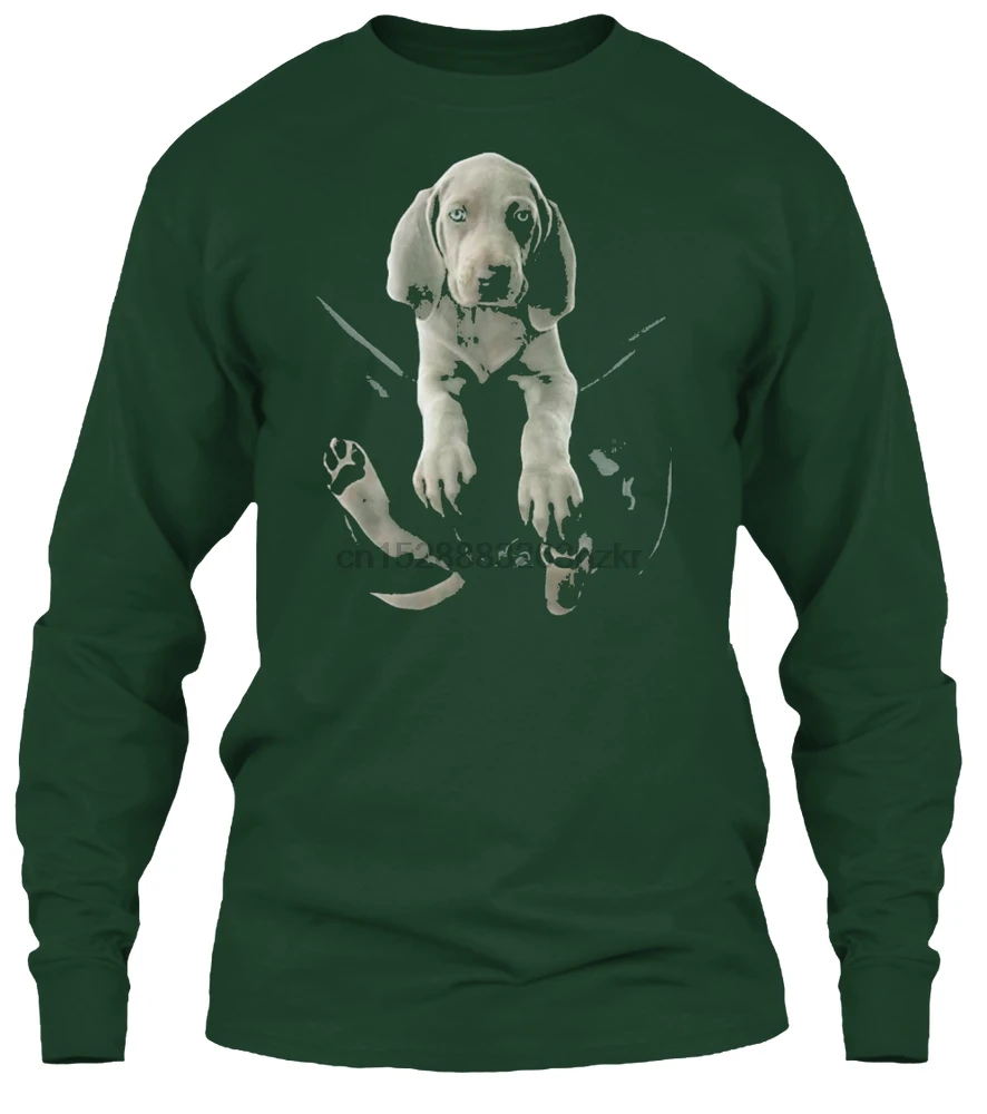 Для мужчин футболки для собак в вашем футболка с карманами Weimaraner Shi женщин |