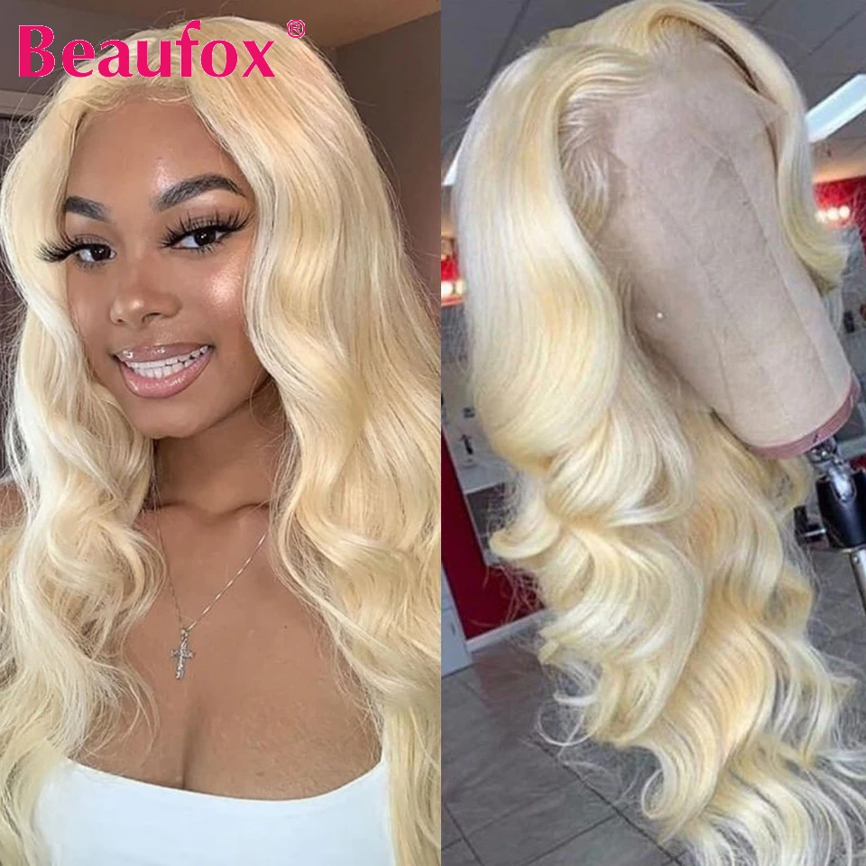 Beaufox 613 парик с фронтальным кружевом светлые парики человеческие волосы